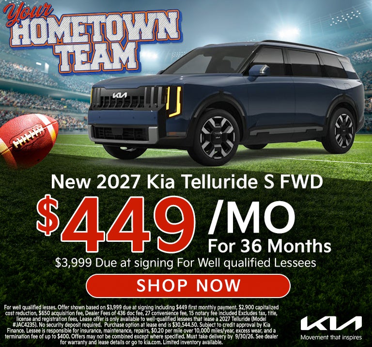 2026 Telluride $449 a month lease