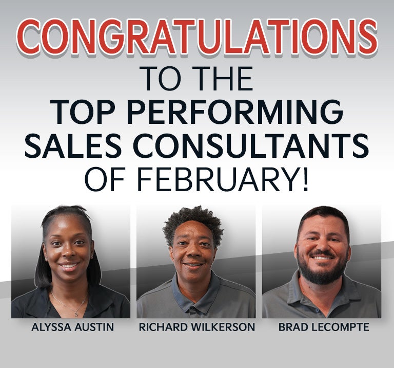 Congrats to the Top Performing Sales Consultants of February