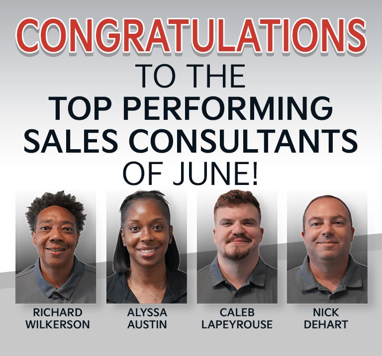 Top performing Sales consultants of June