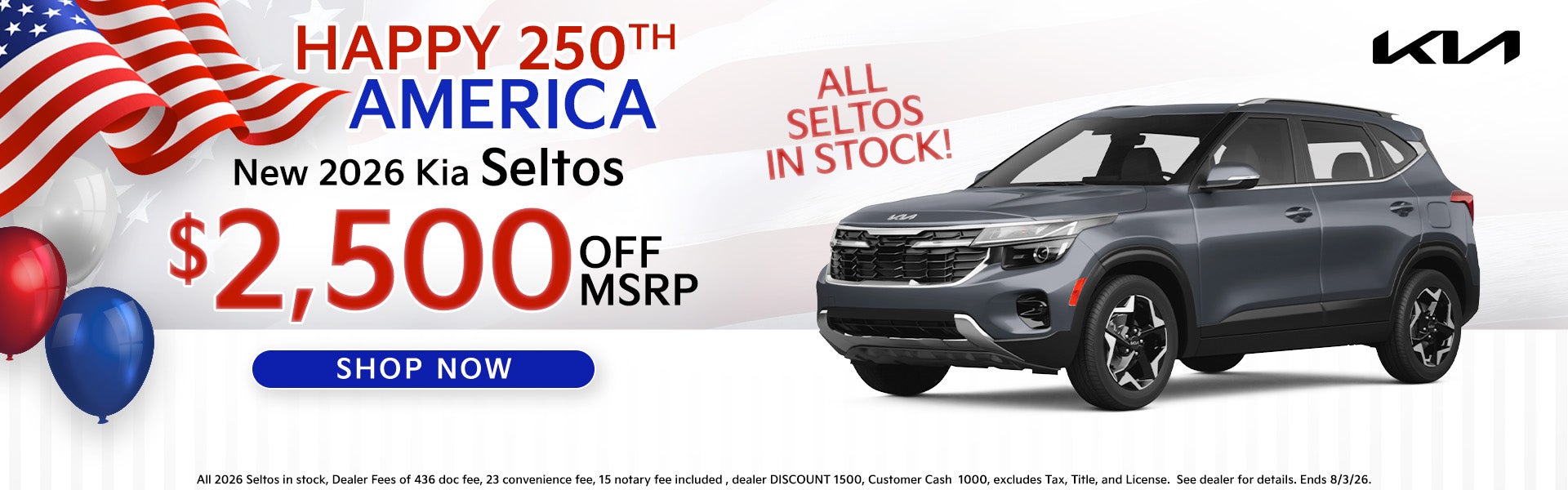 2026 seltos $2500 off MSRP