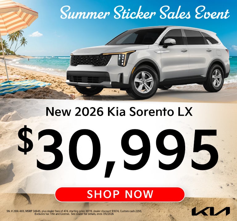 2026 Sorento $30,995