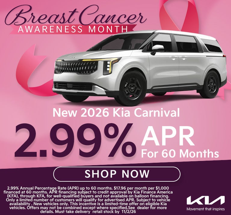 2026 Carnival 2.99% for 60 months