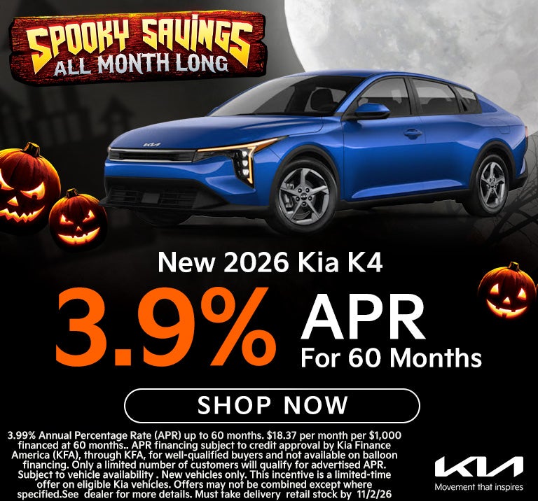 2026 K4 3.9% apr for 60 months