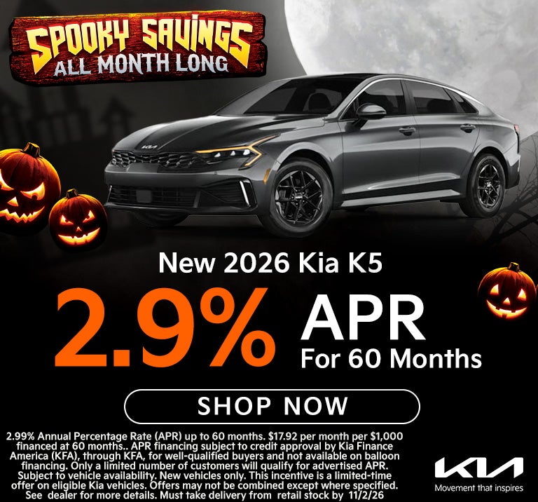 2026 K5 2.9% apr for 60 months